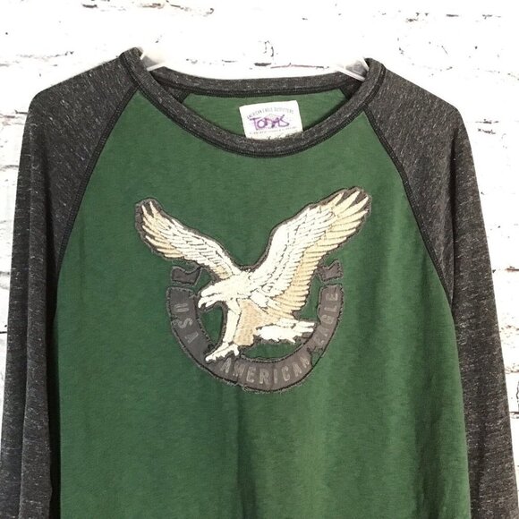 American Eagle Men's Distressed Long Sleeve T-shirt - Picture 4 of 8